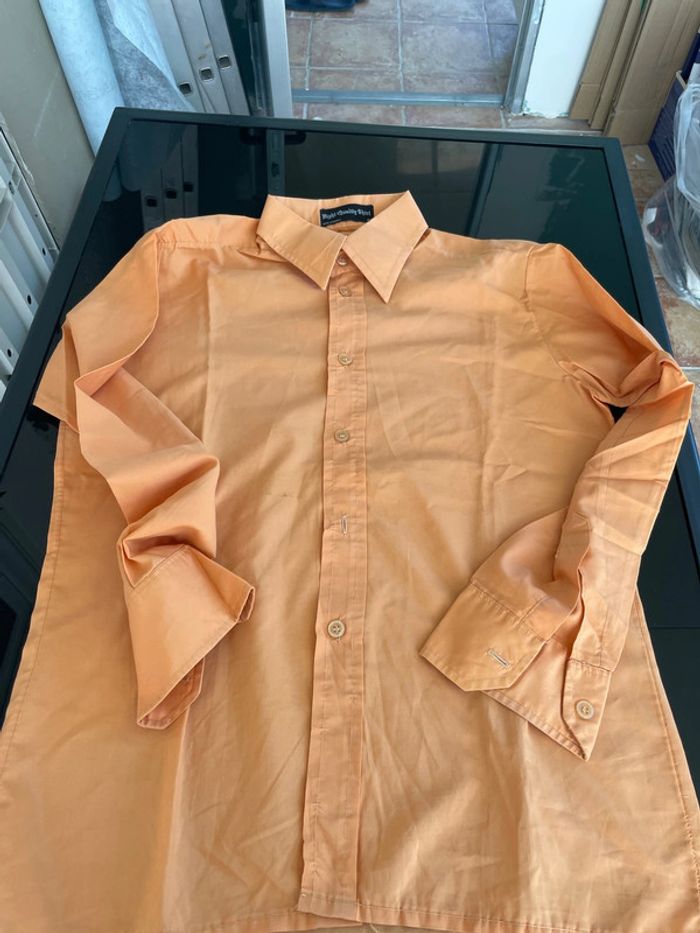 Chemise orange en taille 42 de la marque High quality shirt - photo numéro 3