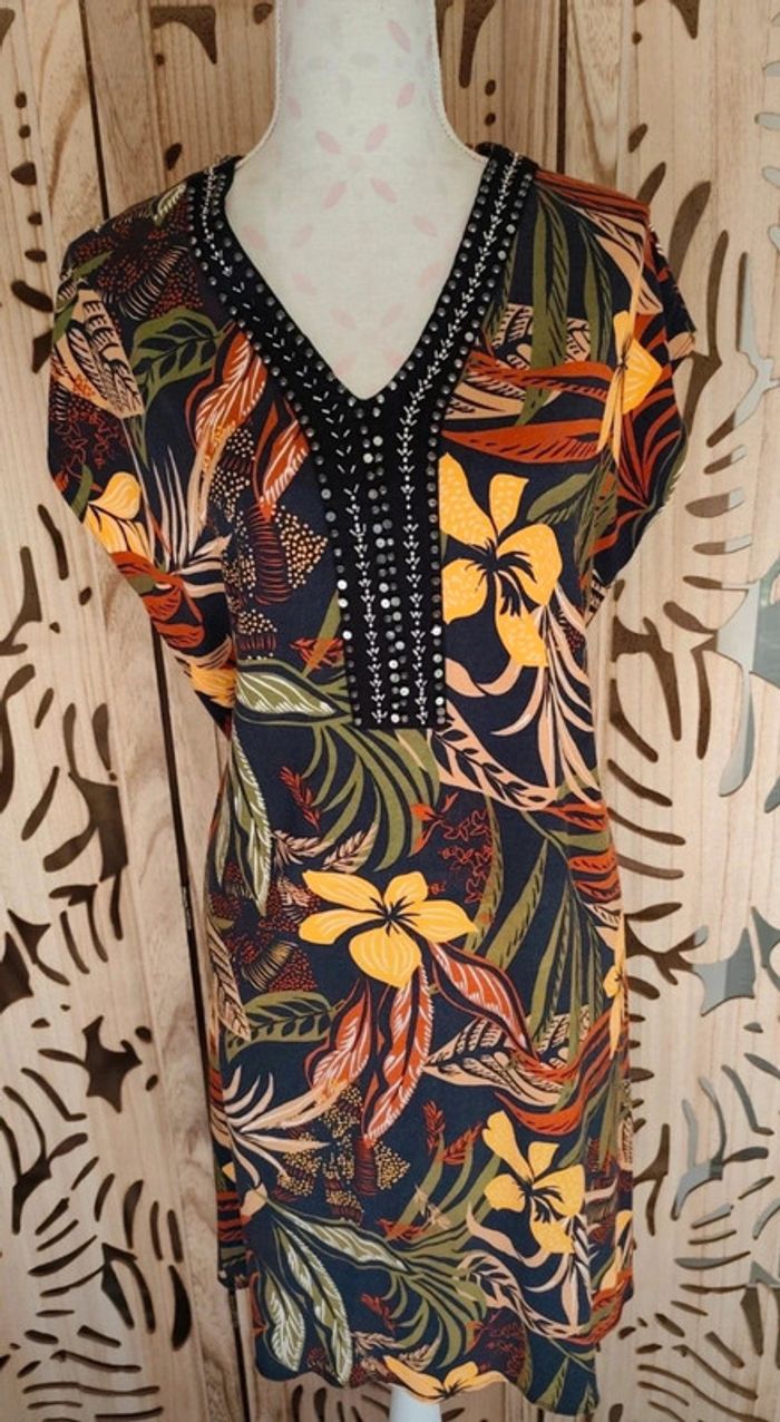 Robe imprimée tropical T 48 Kocoon - photo numéro 2