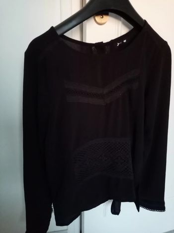 Blouse noire manches longues