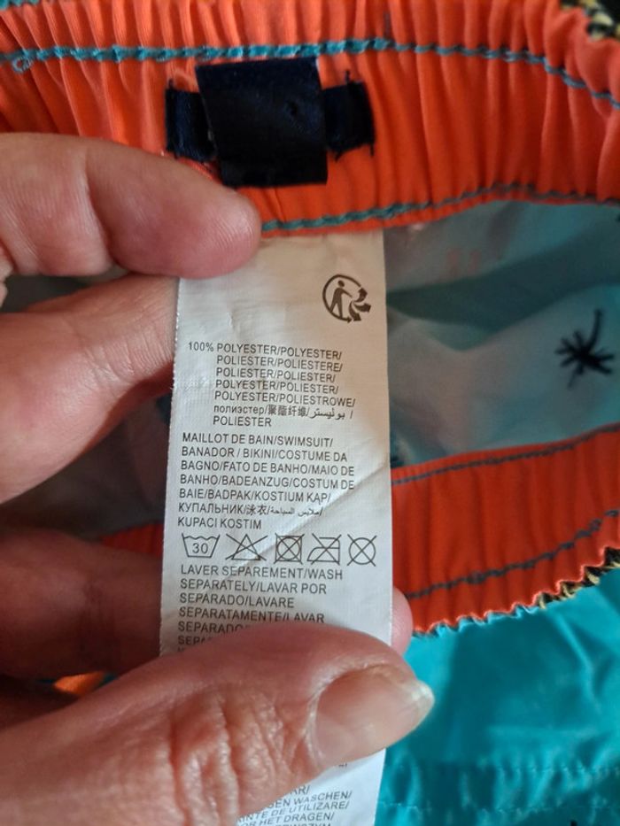 Short ou Short de bain bleu animaux tigres 12 mois kiabi - photo numéro 4