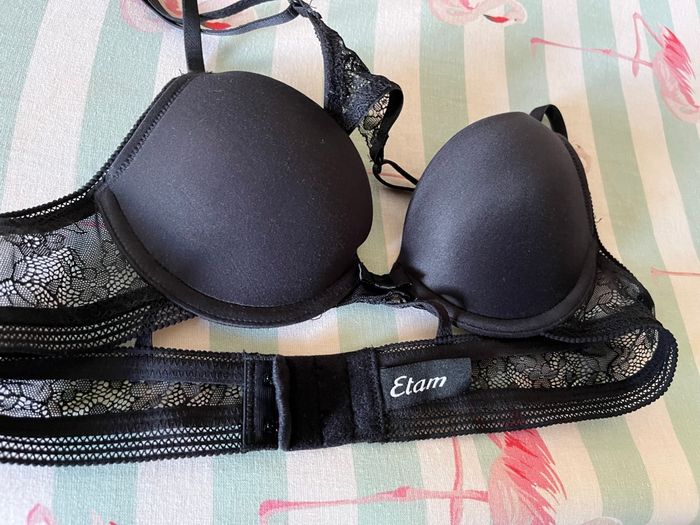 Soutien gorge etam noir 85 A - photo numéro 3