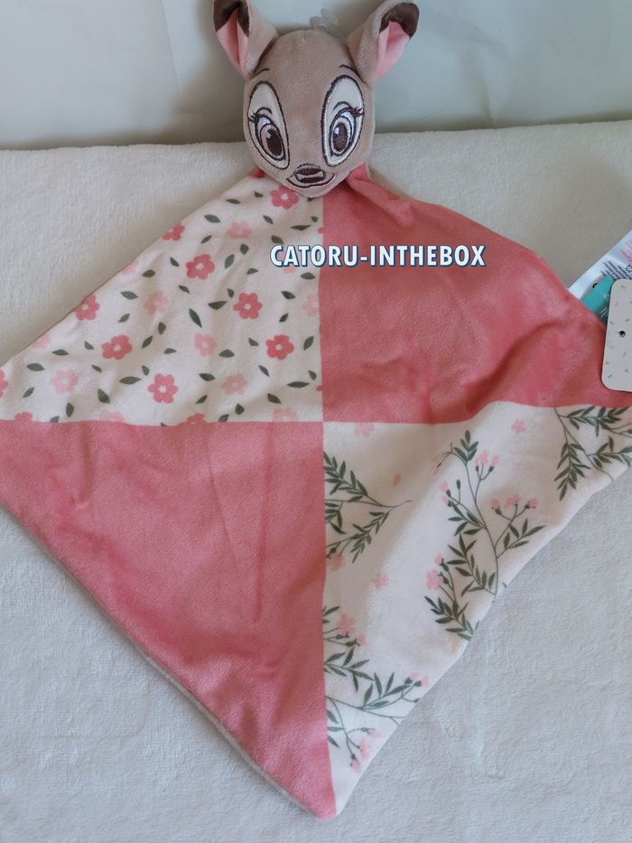 Doudou mouchoir plat / Comforter bébé Disney baby Bambi - photo numéro 3