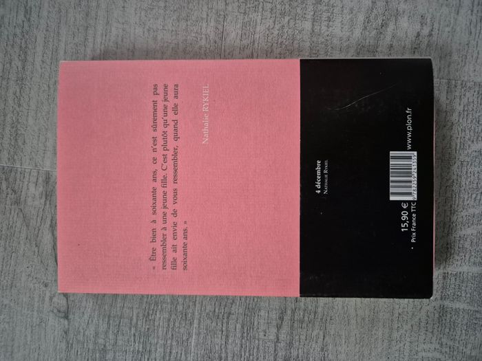 Livre "4 décembre" Nathalie Rykiel Plon - photo numéro 2