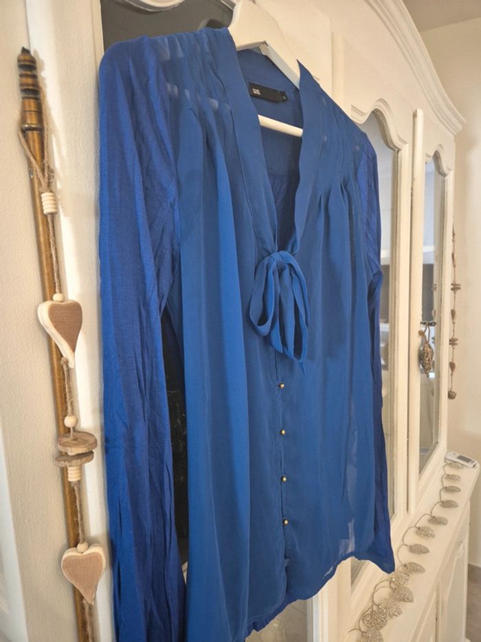 Chemisier bleu WE taille S - photo numéro 3
