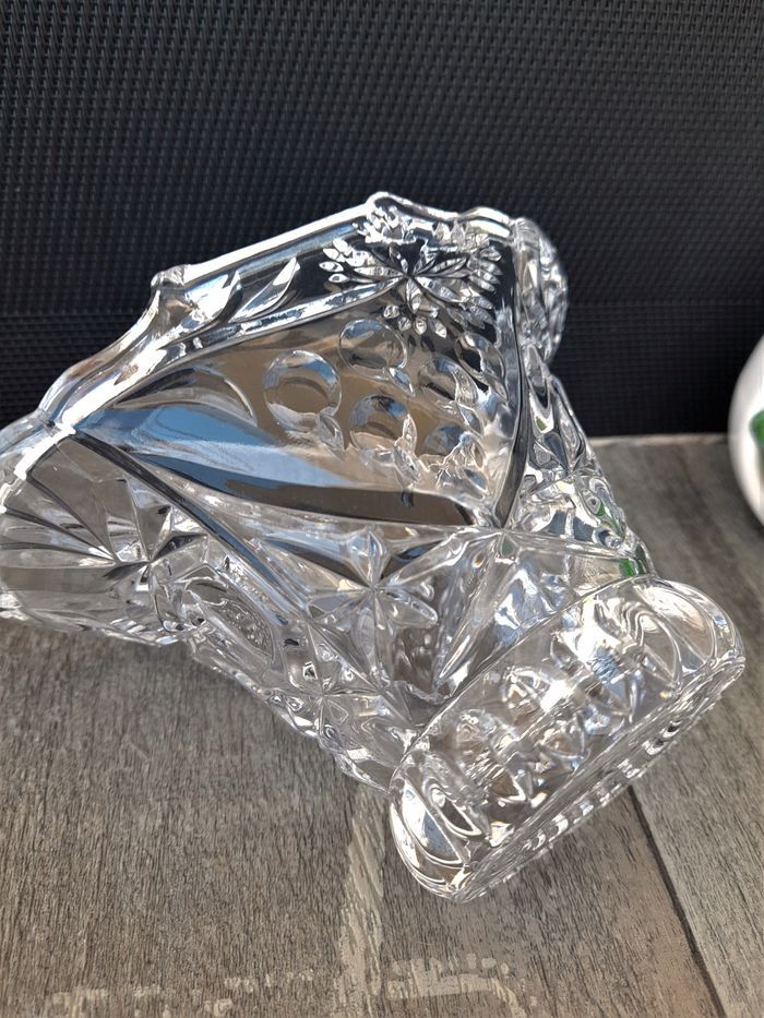 Photophore en verre ciselé de Cristal d'Arques - Neuf - photo numéro 2