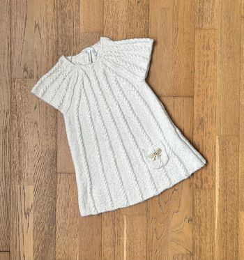 Robe en laine pailletée or Orchestra taille 12 mois