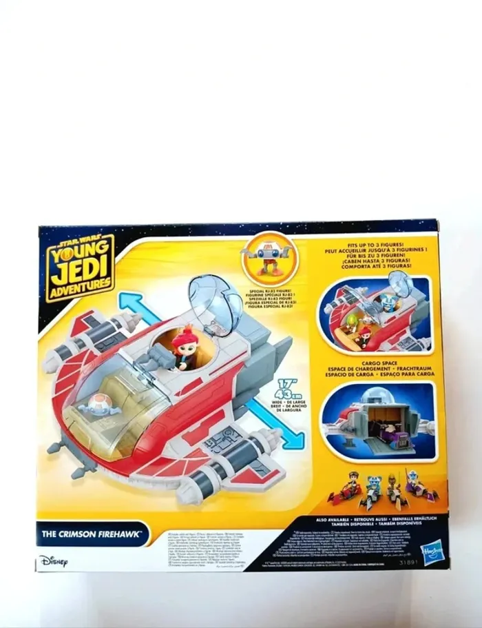 Vaisseau Star Wars Young Jedi Adventures The Crimson Firehawk - photo numéro 2