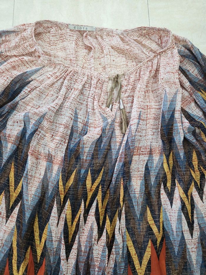 Chemisier multicolore elora taille 42/44 parfait état - photo numéro 2