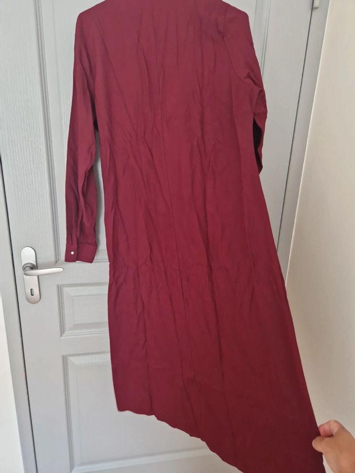 Veste tunique zippée bordeaux avec poches taille L neuve - photo numéro 8