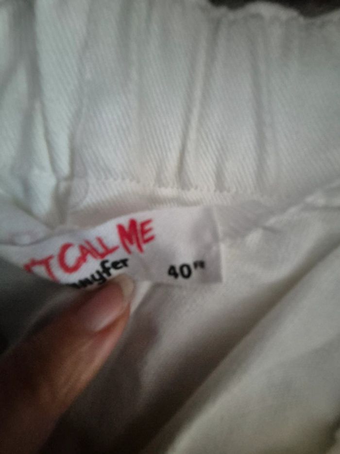 Pantalon blanc cargo jogger jennyfer neuf taille 40 - photo numéro 3