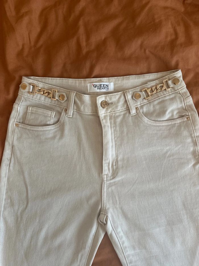 Jean beige L - photo numéro 3
