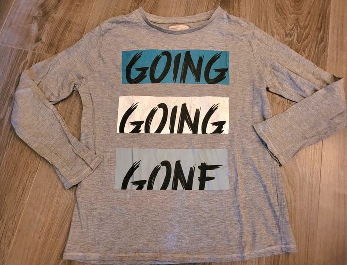 Tee-shirt gris ML Zara  Boys 9 ans