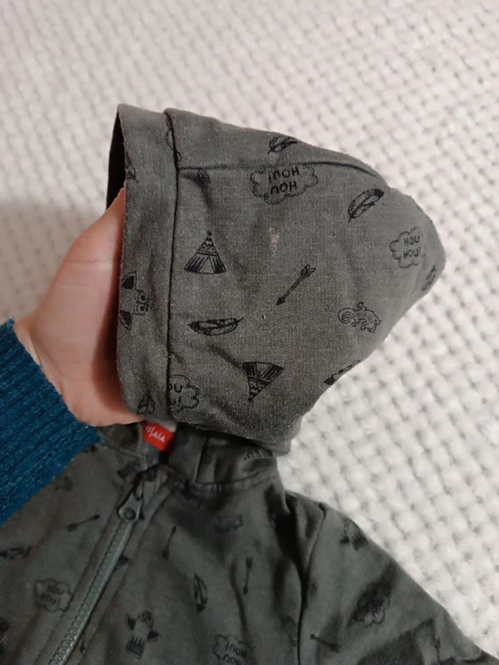 🔸 Veste zippée à capuche Tissaia - 6 mois 🔸 - photo numéro 5