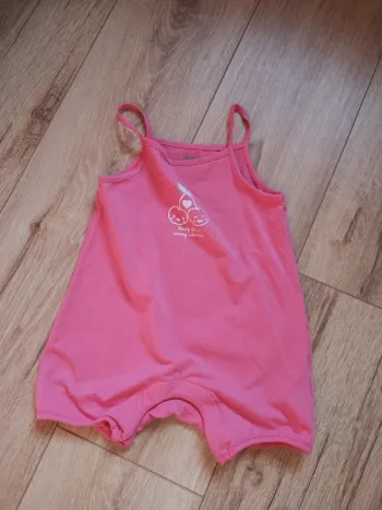 Combishort barboteuse orchestra 36 mois rose