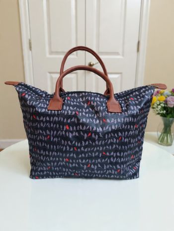 superbe grand sac cabas décoré d’oiseaux 🐦 état neuf