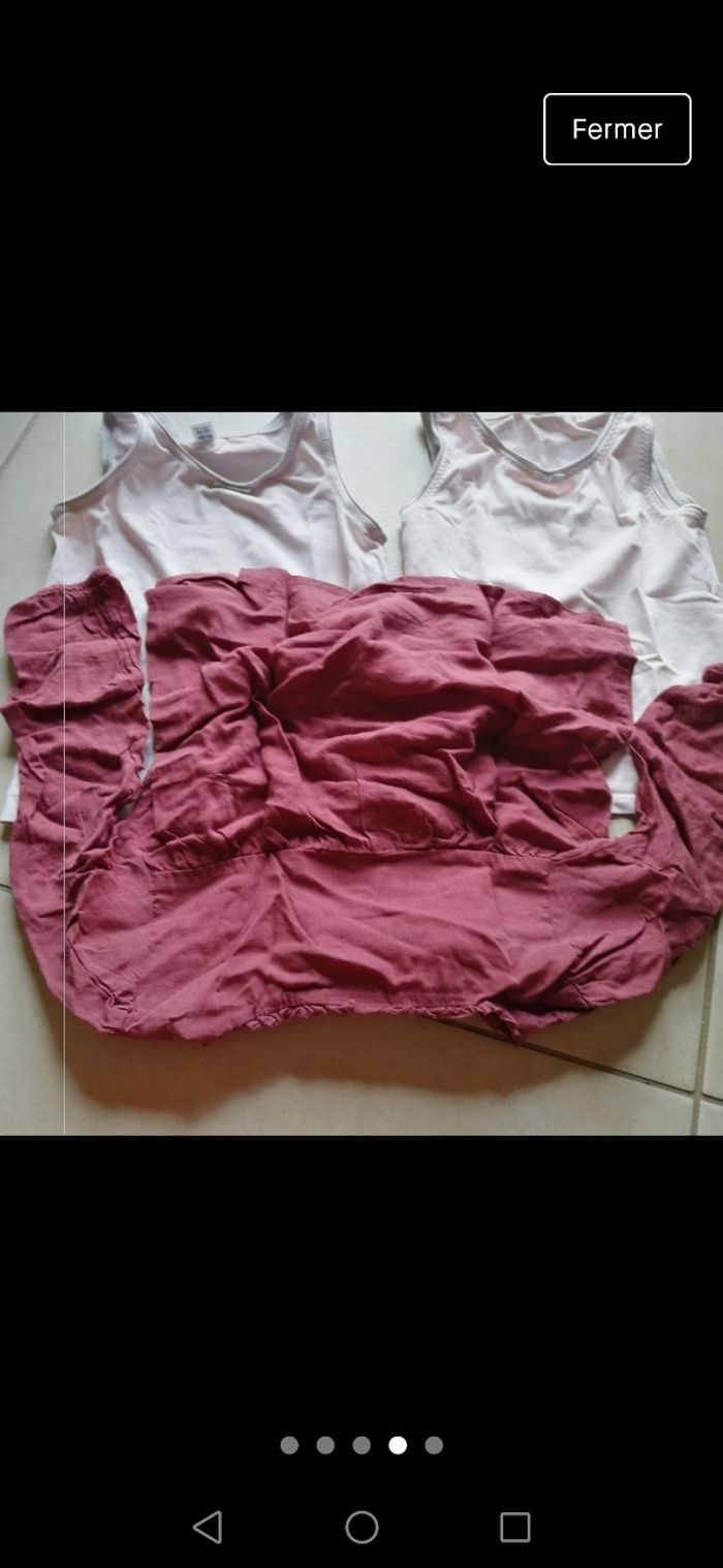 Lot débardeur et blouse okaïdi tape a l'œil - photo numéro 3