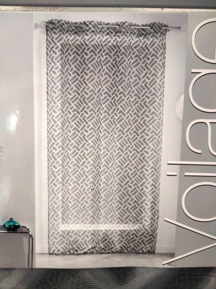 Voilage Niki noir 140x240 - photo numéro 2