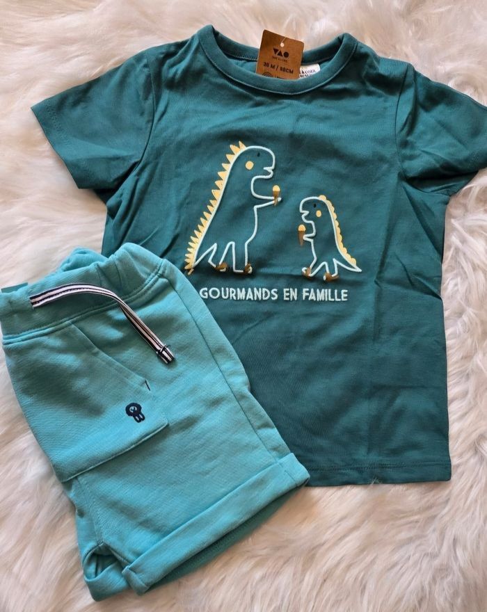 NEUFS (NON PORTÉS)🏷🏷 😍🤩💙 ensemble 36mois /3ans 98cm Garçon (ferme) 💙🤩😍 - photo numéro 2