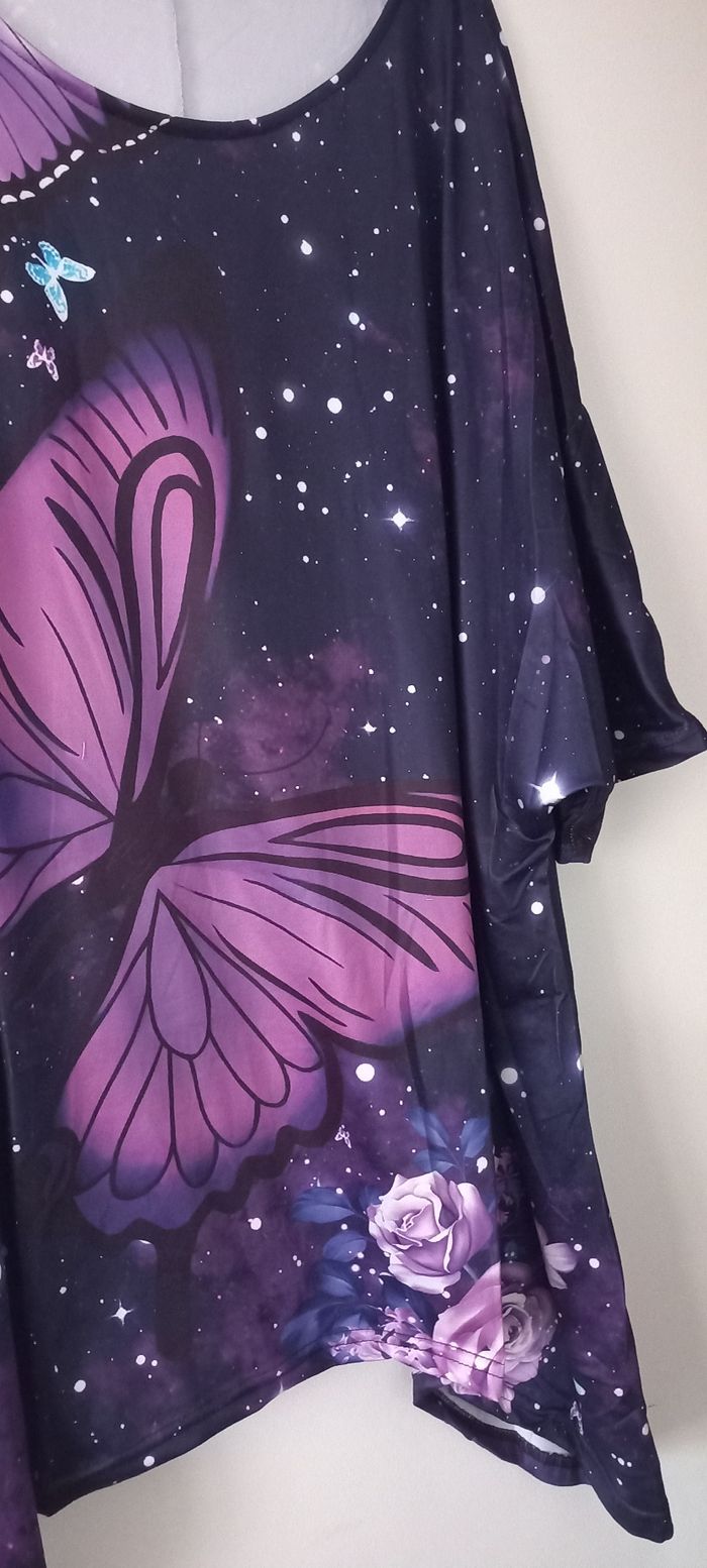Tunique violette bas asymétrique - photo numéro 6