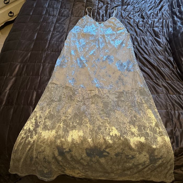 Rose longue argenté