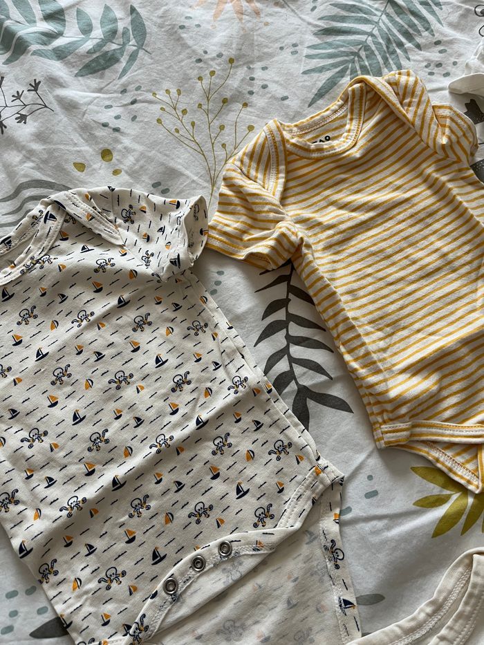 Lot bodies 1 mois TAO manches courtes - photo numéro 2