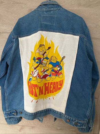 Veste en jean Vitage Simpsons Métal
