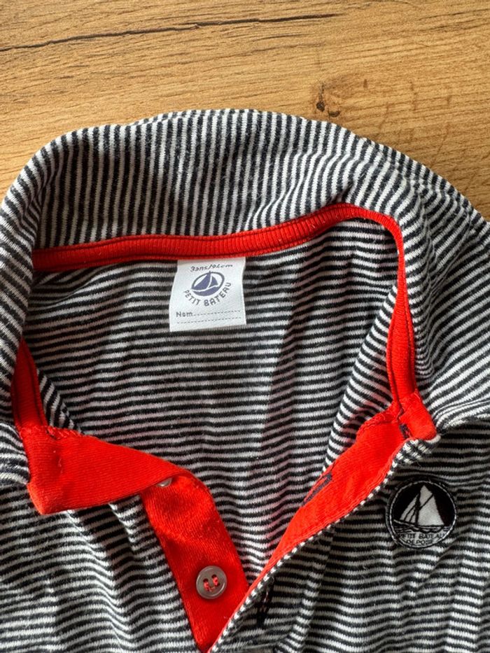 Tee shirt polo petit bateau 3 ans - photo numéro 2