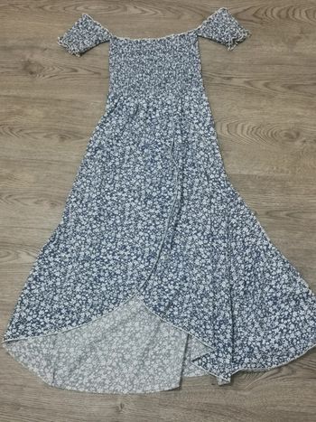 Magnifique robe bleu et blanche xs neuve