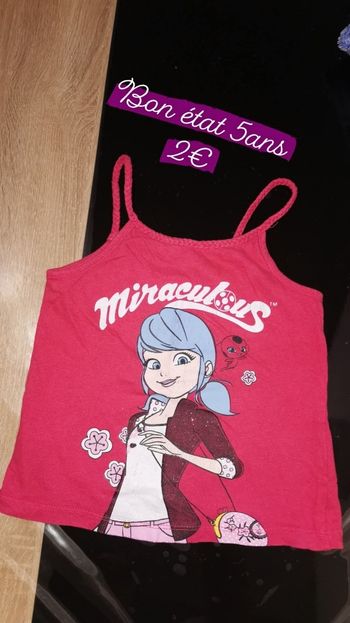 Débardeur miraculous 5ans