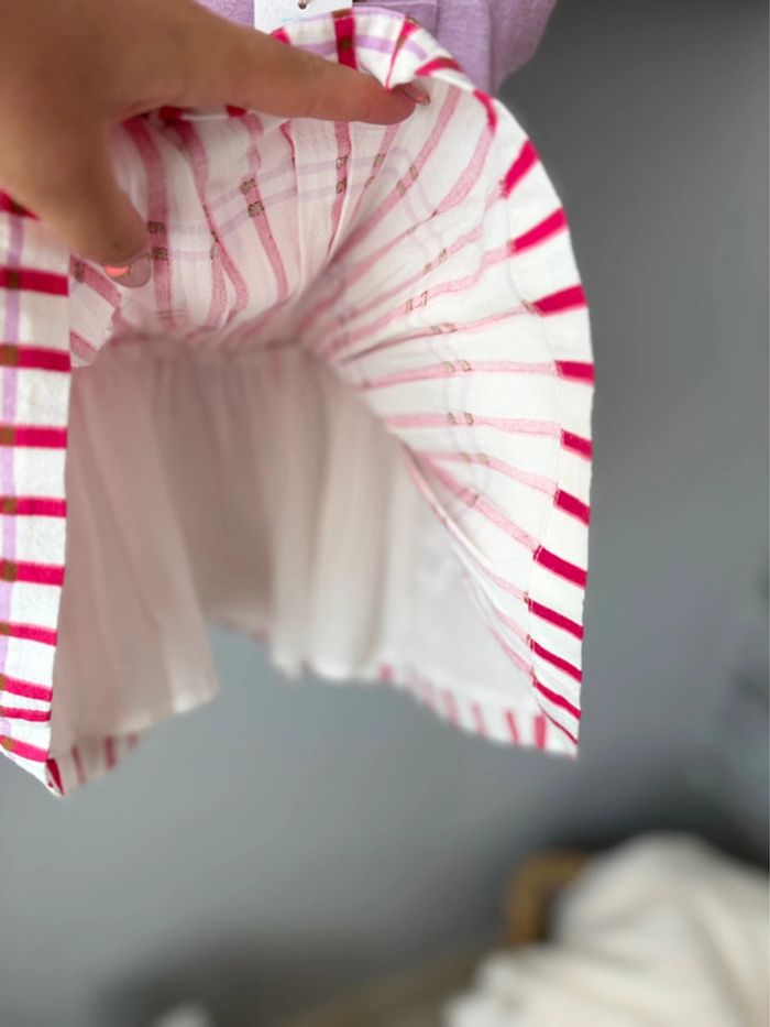 Robe Catimini - Lila/fuchsia/blanc - neuve avec étiquette - taille 12 mois - - photo numéro 4