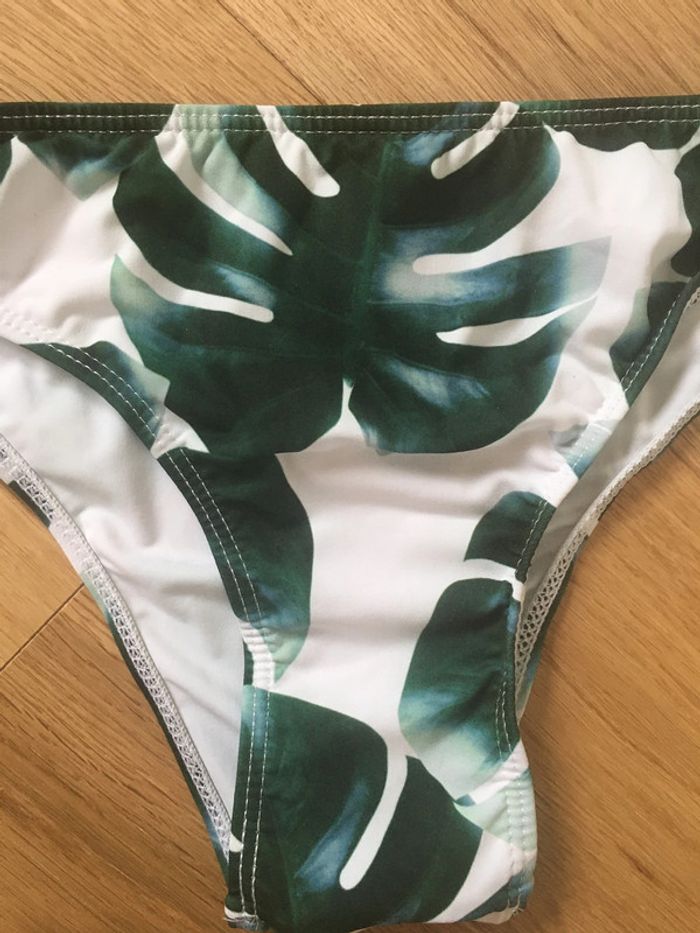Maillot de bain deux pièces jaune vert jungle - photo numéro 11