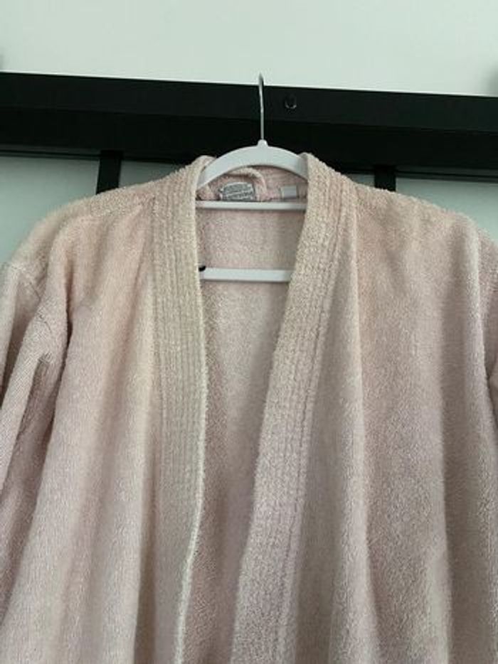 Peignoir de bain rose pale taille M zodio - photo numéro 4