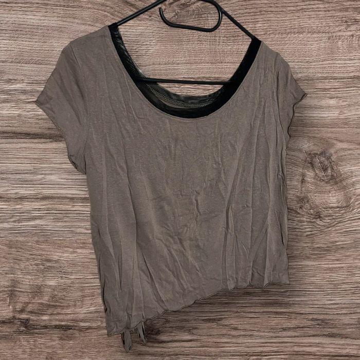 Crop top marron - 34/XS - photo numéro 2