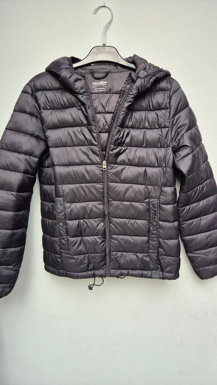 Doudoune légère noir pull & bear