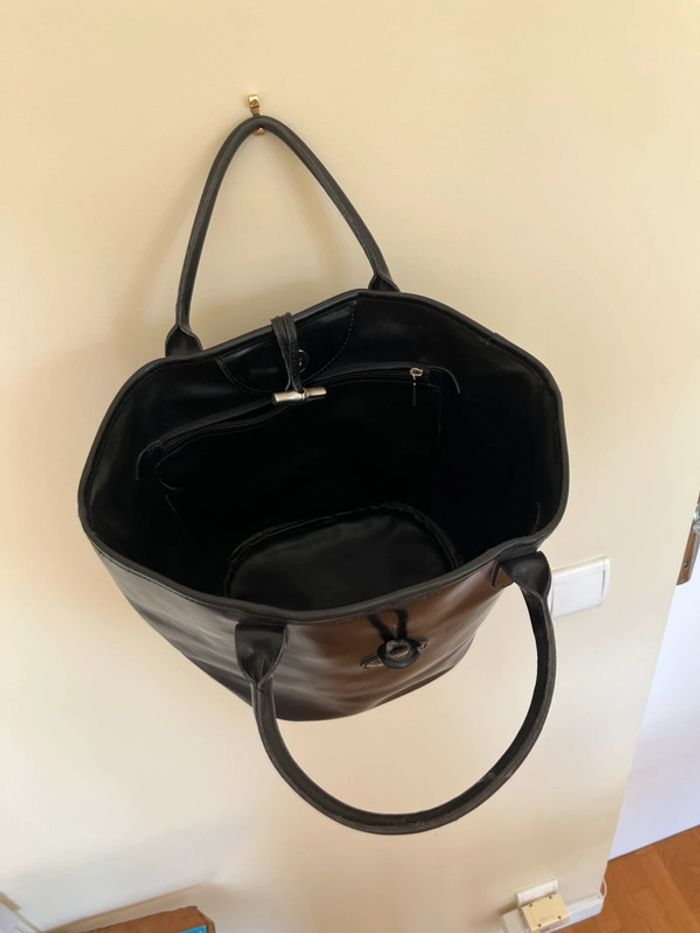 Sac vintage Longchamp noire - it bag - photo numéro 10