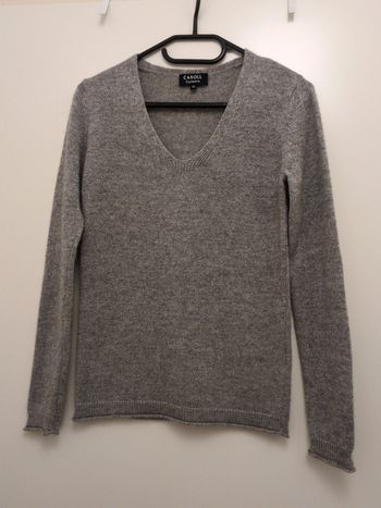 Pull cachemire et lurex Caroll gris 36