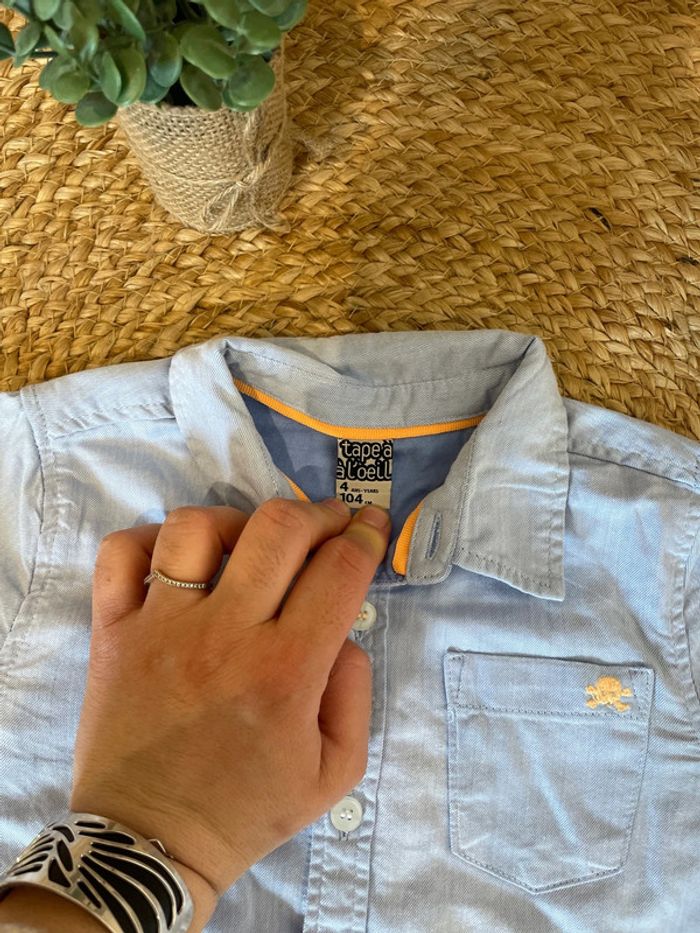 Chemise Tape a l’œil garcon 4 ans - photo numéro 3