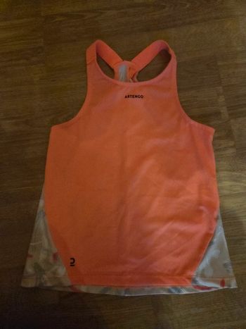 Débardeur tennis fille 7-8Y Artengo