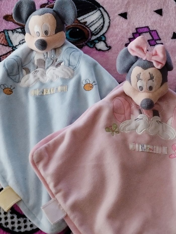 2 doudous Minnie et Mickey a l unité - photo numéro 2
