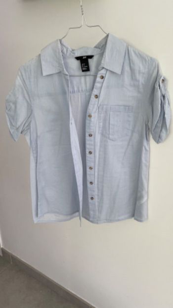 Chemisette bleu ciel H&M 34