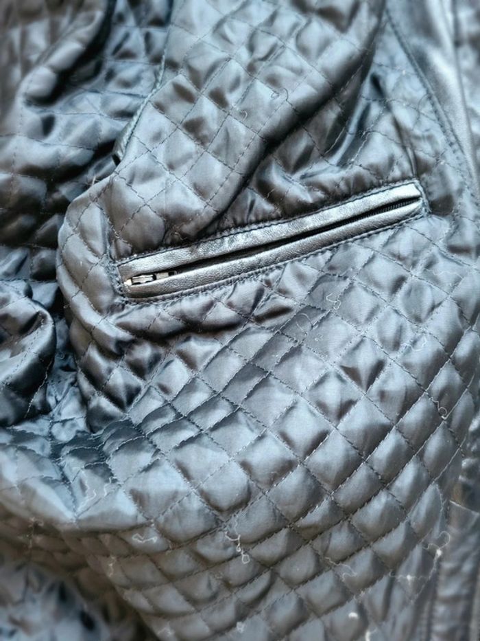 Manteau en Cuir Europe Cuir - Noir - 100% Cuir Véritable - Classique & Élégant - Taille L ou XL - photo numéro 12