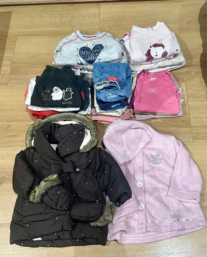 Lot Vêtements fille 12 mois hiver