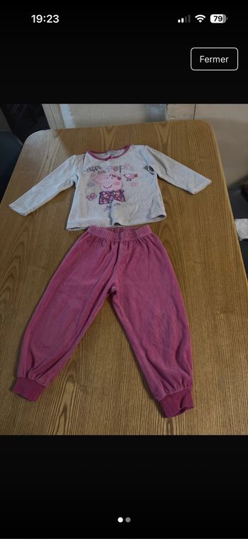 Pyjama peppa pig 2 ans