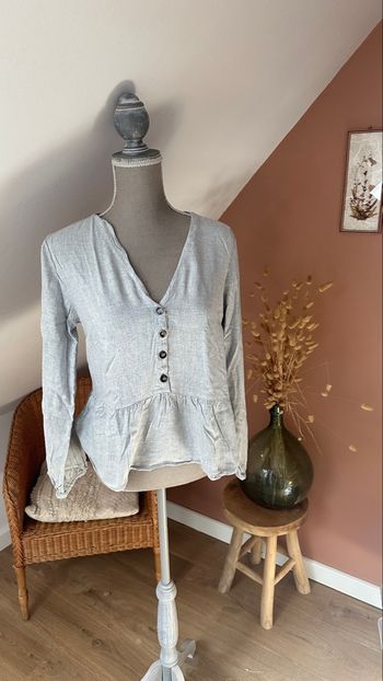 🍃 Blouse grise – Etam – Taille 40 – Bon état