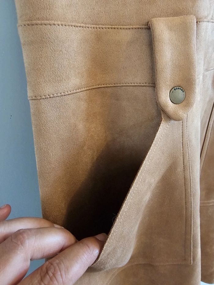 Robe suédine camel Bonobo Taille S - photo numéro 3