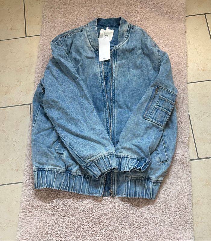 Bomber en jean Mango