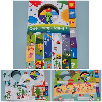 Livre animé 🌞 Quel temps fait-il? 🌦 éditions Piccolia