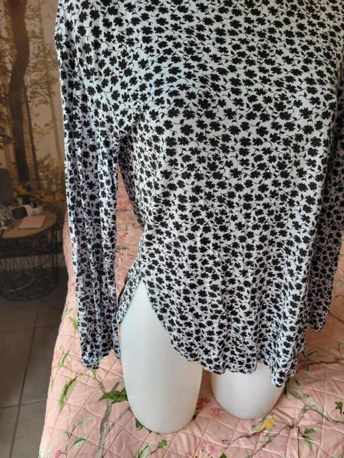 Haut à motif h&m 36 S - photo numéro 2