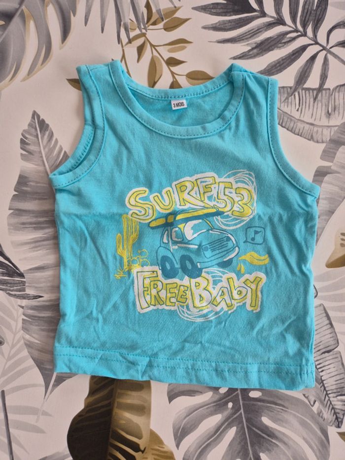 Lot tee-shirt sans manche - photo numéro 2