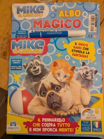 Livre de coloriage avec feutre magique Mike il carlino